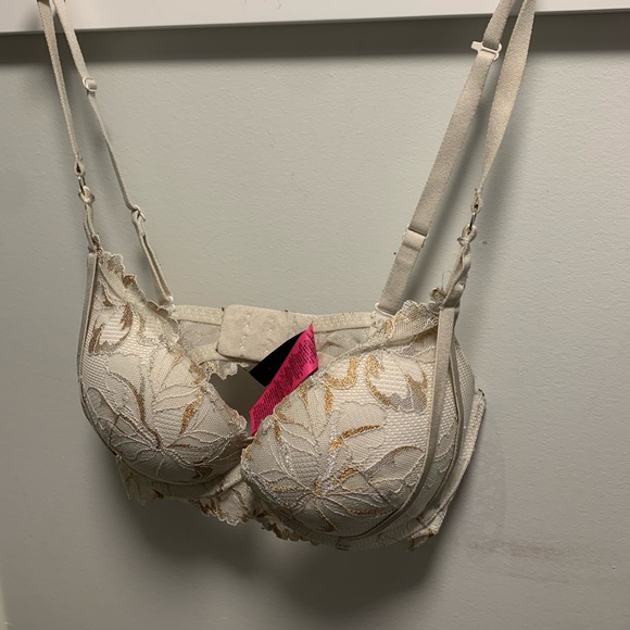 gold and white push up bra - Picture 8 of 9